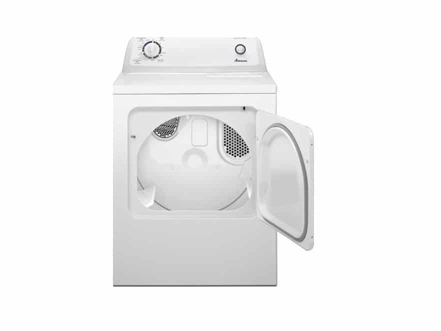 amana - 6.5 cu. ft. 11-cycle electric dryer - white