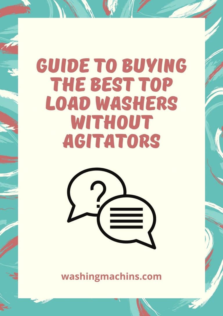 washer without agitator pros and cons