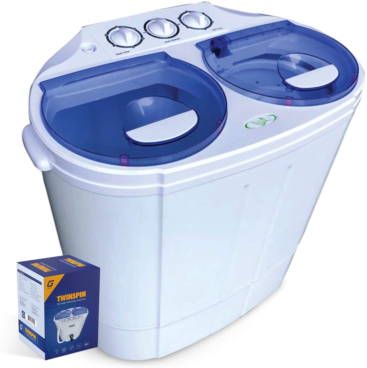 Garatic Portable Compact Twin Tub Washing Machine 