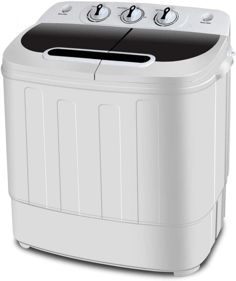 SUPER DEAL Portable Compact Mini Twin Tub Washing Machine