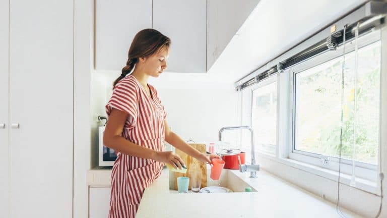 How to connect a portable washer to a kitchen sink