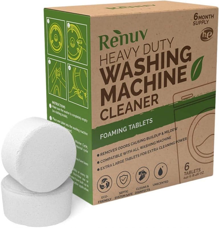 Renuv Washing Machine Cleaner For Front Load, Top Load or HE